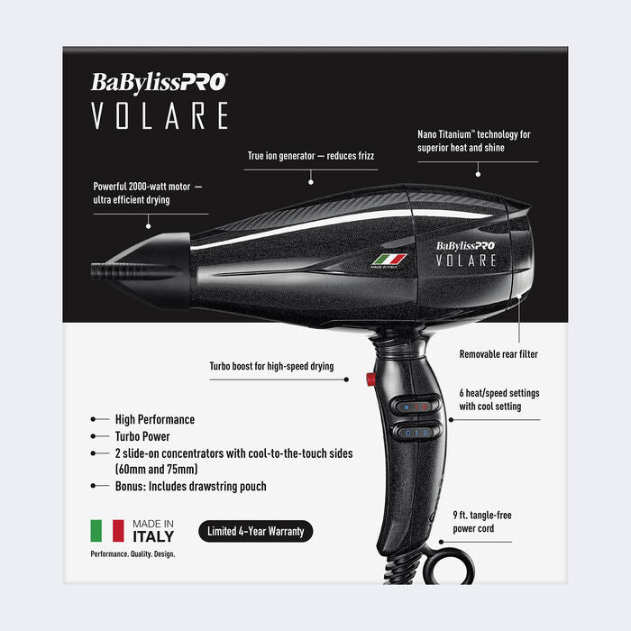 BaBylissPRO Volare V1 Dryer Black