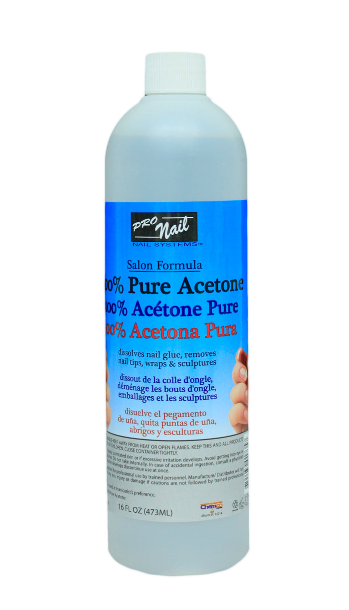 PRO NAIL Pure Acetone, 128oz - 01720 - DUKANEE BEAUTY SUPPLY